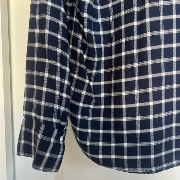 Treasure & Bond Blue and White Checkered Shirt - Picture 7 of 7